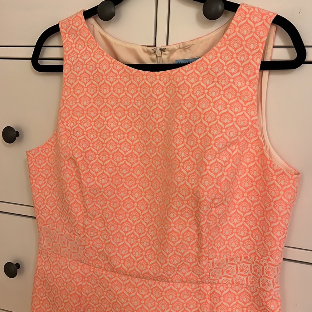 ANTONIO MELANI Bright Peachy Pink Dress